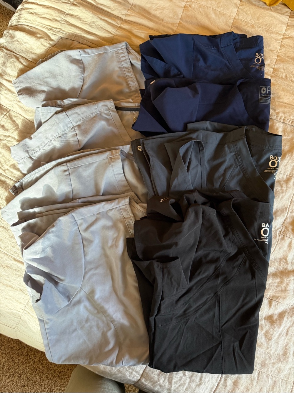 8 scrub tops bundle - L